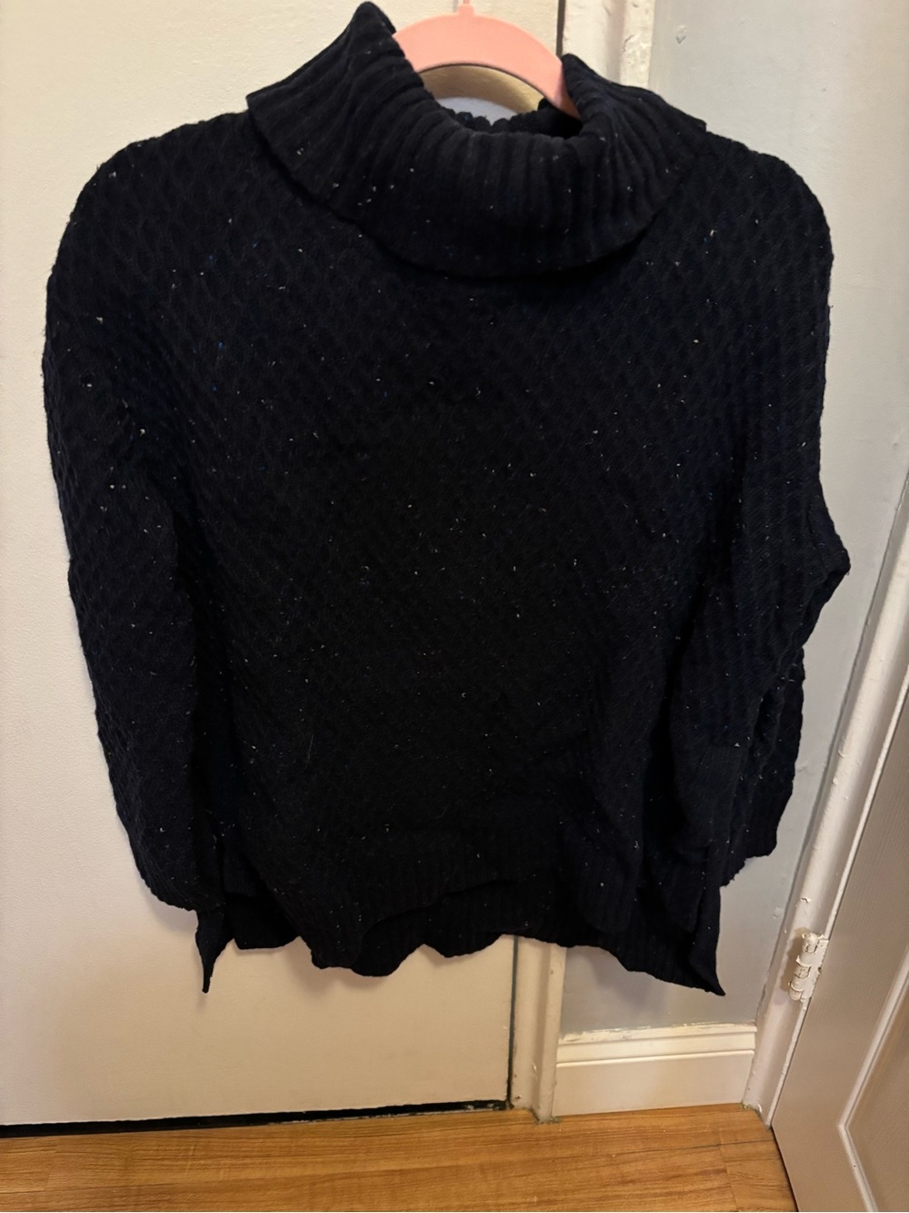 Adam Lippes navy  Cable-Knit Turtleneck Sweater
